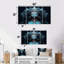 «Blue Shiva Compassion - Hinduism», ensemble d'art mural 4 pièces-2035813828