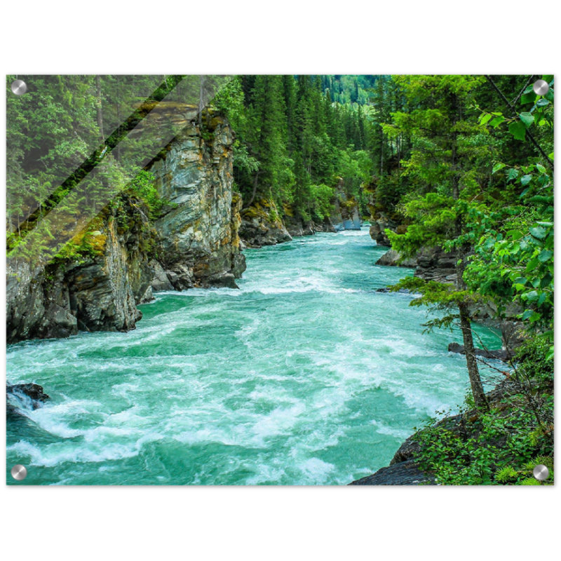 " Pacific Northwest River ", 18" H x 24" W x 0.12" D