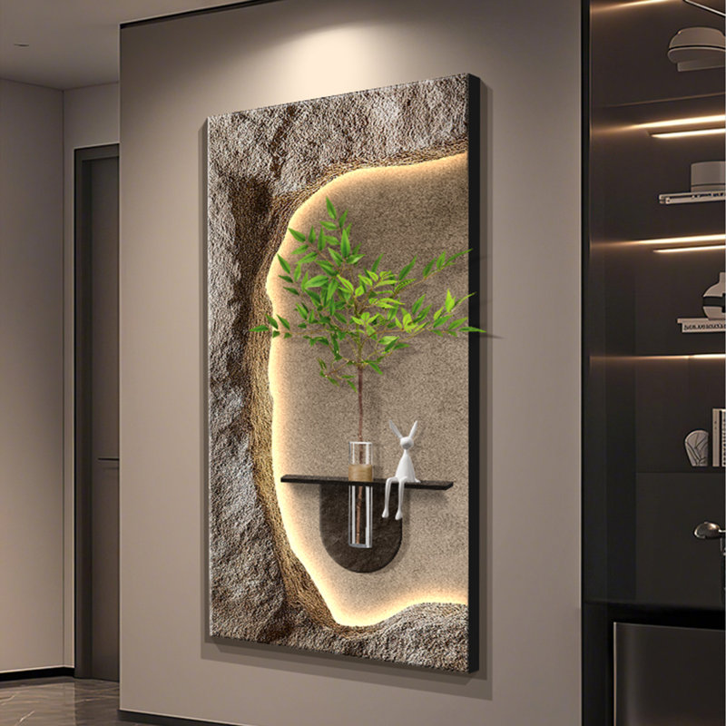 Picture color  Rectangle Sandstone Wall art, 31.50" H x 15.75" W