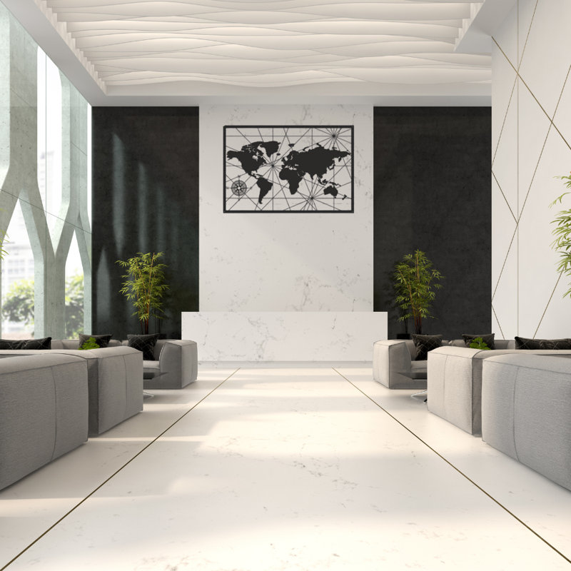Wall Decor on Metal, Black