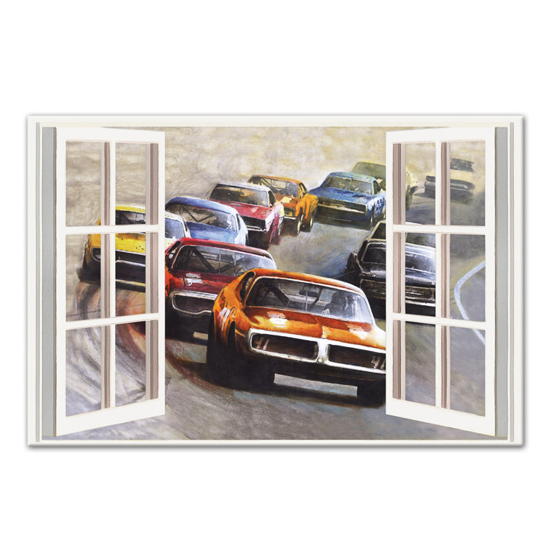 Toile de course pour fenêtre d’art Mccaskill, H 24 po x l 36 po x P 1,25 po