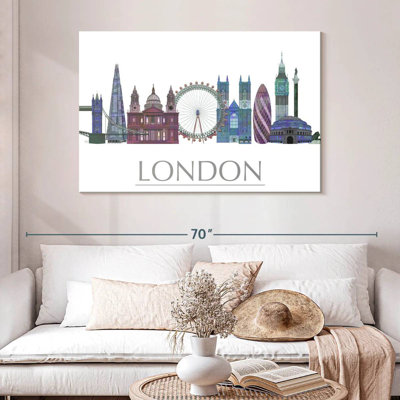 Rorry London Skyline Coloured Buildings