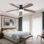 132cm Modern Dual-purpose Ceiling Fan Light with Remote Control-434217159-434217158