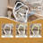 Makeup Desk Vanity Dressing Table with LED Mirror and Storage