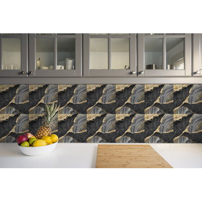 Kimby 30cm W x 30cm L Vinyl Peel and Stick Field Tile
