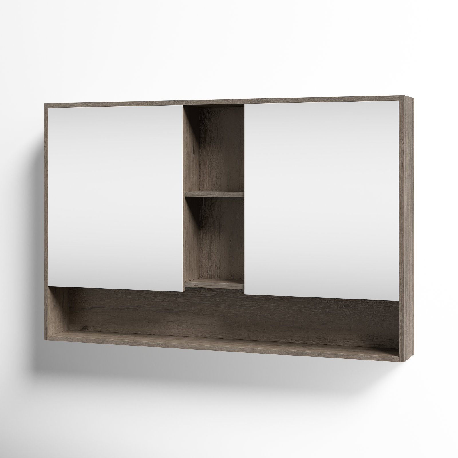 Maisie Surface Double Medicine Cabinet, Gray