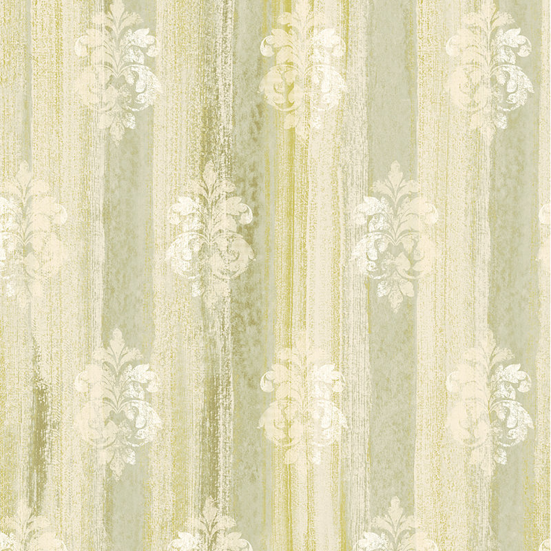 Rouleau de papier peint L 33 pi x l 21 po Arabella, Vert