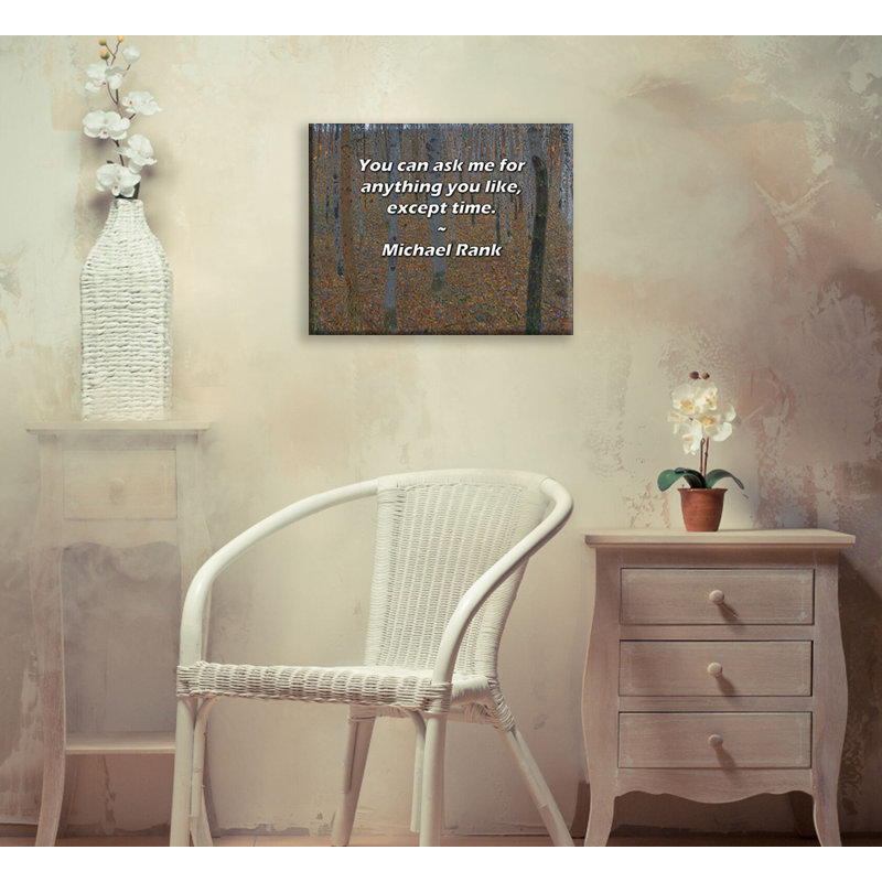 Toile tendue avec toile Trinx par Michael Rang: «Vous pouvez me demander tout ce que vous voulez, sauf t