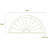 40"W x 20"H x 2"P Half Round Sunburst Architectural Grade PVC Pediment-41861031