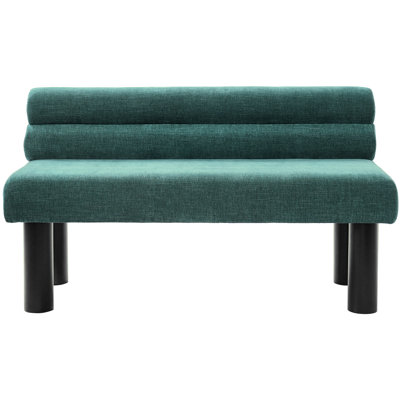 Upholstered Bench For End Of Bed, Entryway Or Dining, 300 Lbs Load, Rubber Wood Legs, Comfortable Seating, Quick Assembly Project Dining With Support, Sponge Filled, Space Design, Easy Installation