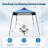 8x8 Pop Up Canopy With Single Side Wall