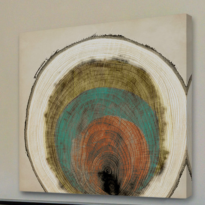 «Center Out», reproduction sur toile tendue, H 48 po x l 48 po x P 1,5 po