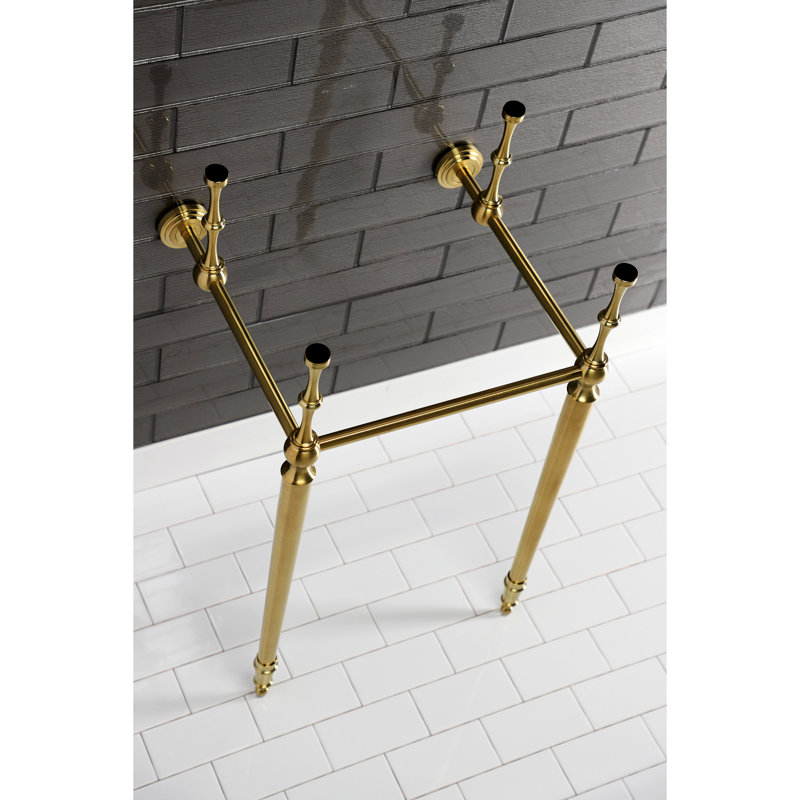 Kingston Brass Edwardian Brass Console Sink Legs, Brushed Brass