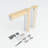 Frosted Glass 5-Lite Sliding Pocket Door White Standard Door with Hardware Kit Set-90706812