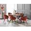 Goddard Mordern Tub Dining Chairs- Upholstered in Velvet, Cushion Padded With Metal Legs- Armchair Room Kitchen Living Room -1406054195-1475349530