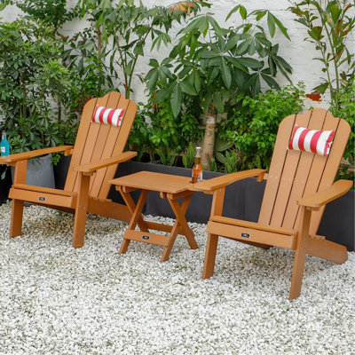 TALE Chaise Adirondack Mobilier d'extérieur peint avec porte-gobelet Bois en plastique résistant aux intempéries et à la décoloration
