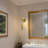 1-Light Dimmable Wall Sconce in Knurling Brass