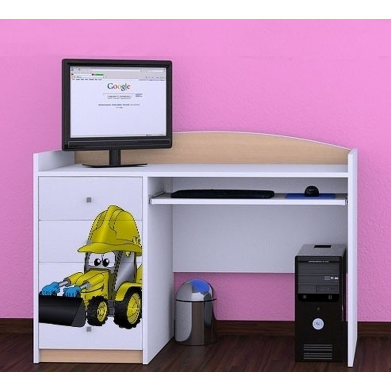 Iain 125cm Computer Desk, Beige