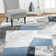 Roclin Geometric Area Rug in Blue/Gray