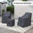 Isfried Metal Frame Outdoor Conversation Set Cover