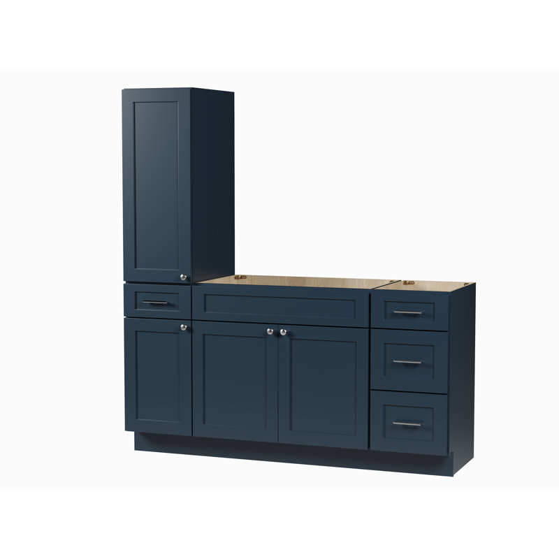 Meuble-lavabo simple Disar, Bleu