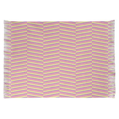Tapis rose rayures