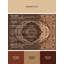 Tapis oriental moelleux doux et moelleux de style oriental brun - reliure brun clair-1926564462