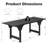 71"W Rectangular Dining Table for 6 with Curved Trestle Supports, Modern Kitchen Table