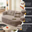 Canapé moderne pliable 2-en-1 avec couverture fonctionnelle et 2 coussins moelleux Boneless-802543545