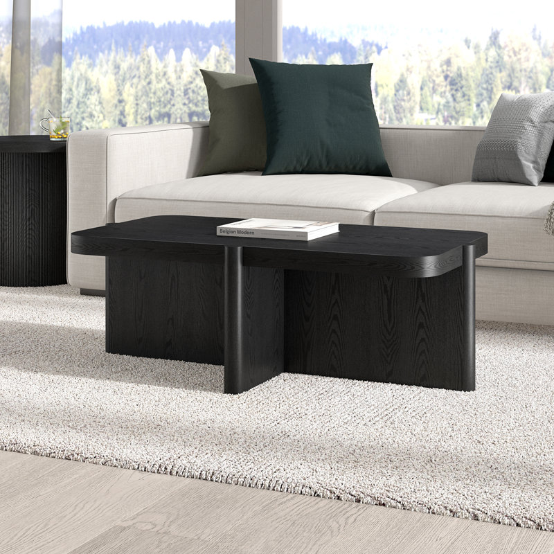 Table basse rectangulaire 45 po Laguna, Noir