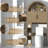 AHB Over The Toilet Storage Cabinet, Freestanding Bathroom Organizer with Adjustable Shelf and Anti-Tip Device, Arched Cabinet with Doors, Space-Saving Toilet Storage for Bathroom, Laundry, Mini Bar-109126337