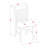5 Piece Dinette Set for 4 Includes a Round Dining Room Table with Dropleaf and 4 Kitchen Dining Chairs, 42x42 Inch, Black-1978593445-1996240229-1938572641