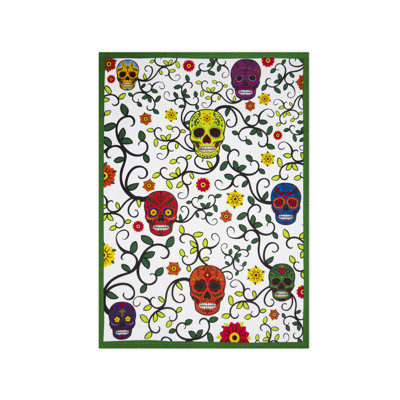 Calavera Dish Cloth Kitchen Towel