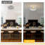 Plafonnier encastré moderne en nickel brossé 12,2 po pour la cuisine, le salon ou la chambre à coucher, sans ampoule (s) incluse (s)-134282732