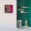 "Epic Graffiti" Monarch Zebra "par Heather Gauthier, art mural sur toile, 26 po x 26 po