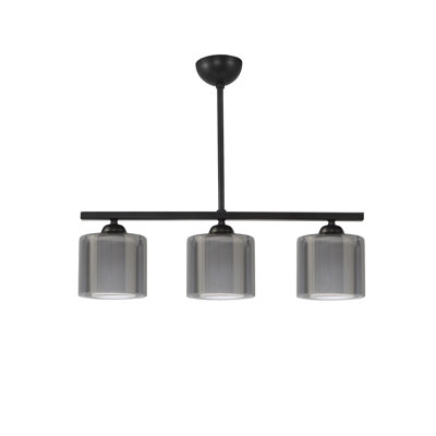 Aadham 3-Light Cylinder Linear Pendant