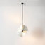 Mid-Century Modern Pendant Light, Adjustable Dual-Shade E26 Ceiling Lamp for Living Room, Dining Room