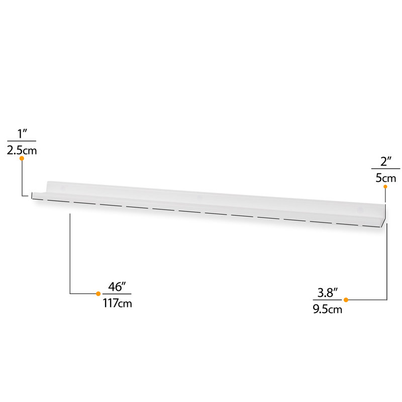 Tablette murale Daizah, Blanc