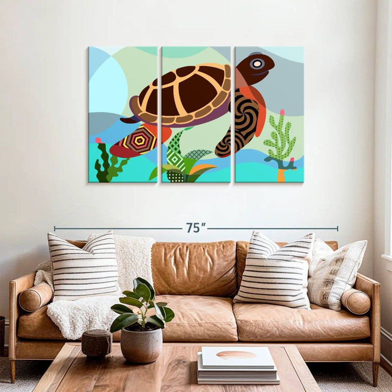 Brampt Spectrum Sea Turtle, 36" H x 57" W