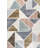 Joncarlos Geometric Scandi Colorblock Carved High-Low Multi Rug-1629806162