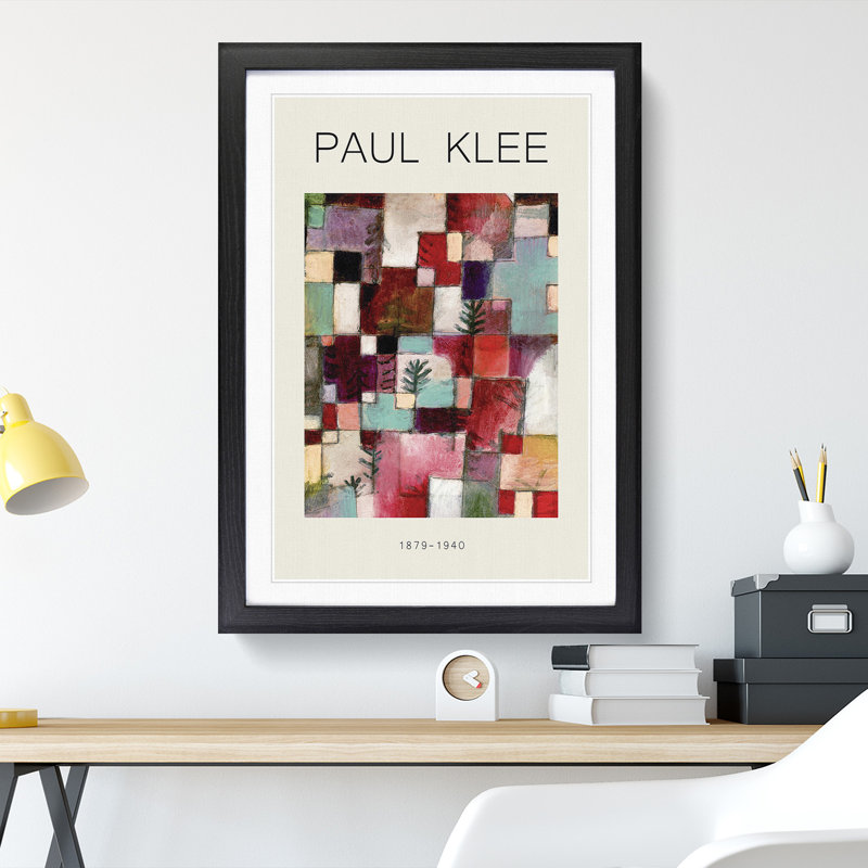 Red Green and Violet Rhythms by Paul Klee - Picture Frame Graphic Art, 48cm H x 36cm W x 2cm D