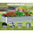 Galvanized Raised Garden Bed, Durable Outdoor Planter for Vegetables, Fruits, and Flowers with Open Base Design-840677802-840677801