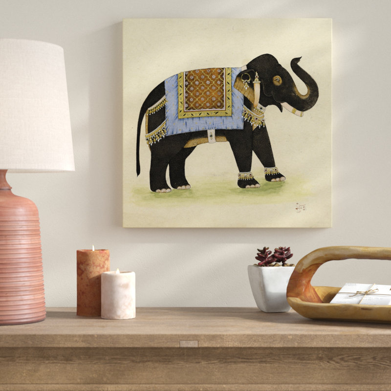 On FAP Elephant From India I - Wrapped Canvas Print, 51cm H x 51cm W