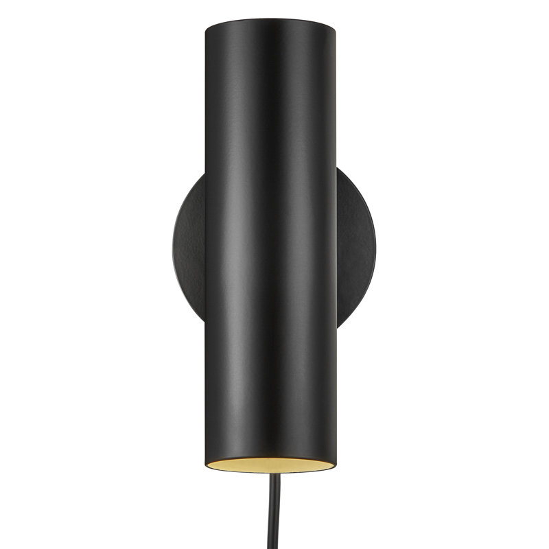 LED Flush Mounted Sconce, Black