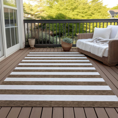 Lovell Washable Striped Indoor / Outdoor Rug