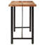 Aymeline Solid Wood Top Metal Base Dining Table-1077649372