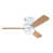 White with white/brown blades selected