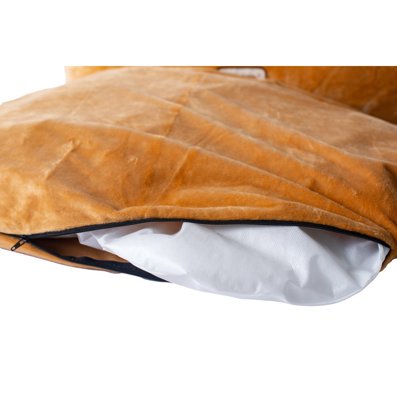 Polyester Pet Bed, Large (43" W x 31" D x 6" H), Brown
