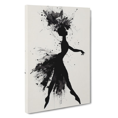 Majestic Ballerina Abstract - Wrapped Canvas Print