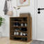  Armoire à chaussures en bois d'ingénierie blanc lustré 23,6 x 13,8 x 27,6 po-891671712
